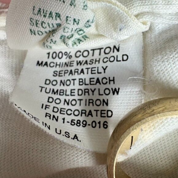 VTG 90s Oceanic Society Dolphin T Shirt L USA Made Single Stitch Graphic Ocean - Picture 6 of 14